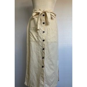 Etophe Studios Midi Skirt Size Medium Linen blend